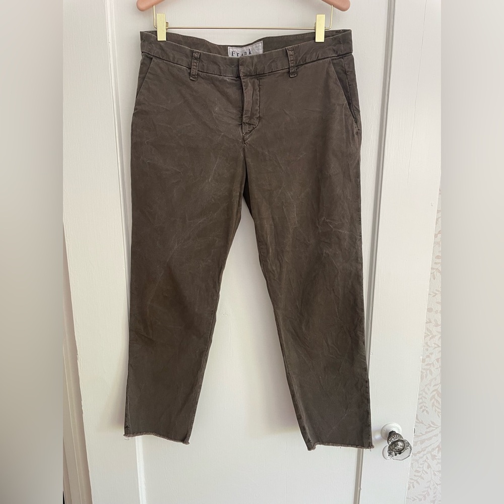 Frank & Eileen Italian Chino pant, brown, size 8